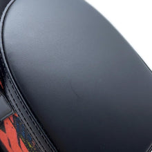 Load image into Gallery viewer, MCM Cubic Logo 2WAYBag Black/OrangeMWECSCK01MT001 Canvas Leather Size Small