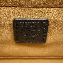 Load image into Gallery viewer, MCM ★Cubic logo 2WAYBag Black/OrangeMWECSCK01MT001 Canvas Leather Size Small