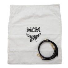 Load image into Gallery viewer, MCM ★Cubic logo 2WAYBag Black/OrangeMWECSCK01MT001 Canvas Leather Size Small