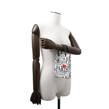 将图像加载到图库查看器中,BALENCIAGA Bon Jules Paris Shopping Phone Holder White/Black/Red593826 Leather