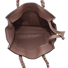 将图像加载到图库查看器中,Valentino Garavani Braided handle tote PinkBrown Leather