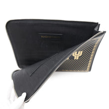 将图像加载到图库查看器中,GUCCI ★Sega collaboration GUCCY logo clutch bag Black/Gold523441 Leather