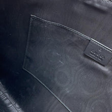 Load image into Gallery viewer, GUCCI Sega collaboration GUCCY logo Clutch Bag Black/Gold523441 Leather
