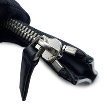 Load image into Gallery viewer, GUCCI Sega collaboration GUCCY logo Clutch Bag Black/Gold523441 Leather