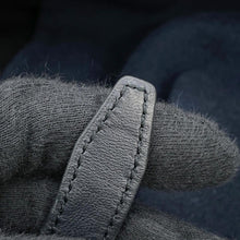 Load image into Gallery viewer, HERMES Blanket Coat Size 36 Navy/Black Cashmere100%
