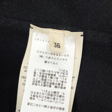 Load image into Gallery viewer, HERMES Blanket Coat Size 36 Navy/Black Cashmere100%