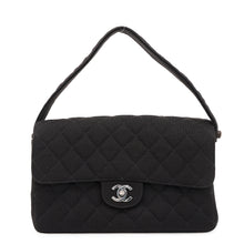 Load image into Gallery viewer, CHANEL Matelasse Double Face Handbag Black Cotton