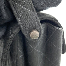 Load image into Gallery viewer, CHANEL Matelasse Double Face Handbag Black Cotton