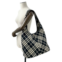 将图像加载到图库查看器中,BURBERRY Check One Handle Tote Bag Black/Calico80944761 Canvas Size Large