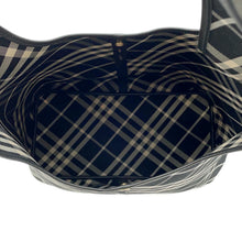 将图像加载到图库查看器中,BURBERRY Check One Handle Tote Bag Black/Calico80944761 Canvas Size Large