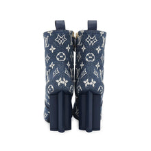 将图像加载到图库查看器中,LOUIS VUITTON ★Silhouette Line EncreBoots Blue Monogram Denim Size 36H