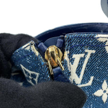 Load image into Gallery viewer, LOUIS VUITTON Silhouette Line EncreBoots Blue Monogram Denim Size 36H