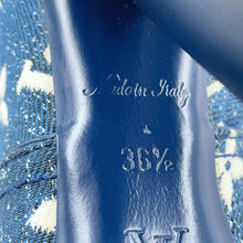 Load image into Gallery viewer, LOUIS VUITTON Silhouette Line EncreBoots Blue Monogram Denim Size 36H