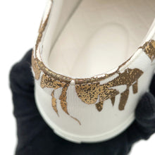 Load image into Gallery viewer, CHANEL Slip-on Sneakers WhiteG31747 Leather Canvas Size 43