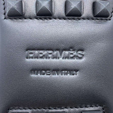将图像加载到图库查看器中,HERMES ★Mocassins Irving Black Leather Size 41.5