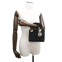 将图像加载到图库查看器中,Dior Lady Dior Black Velour Size Mini