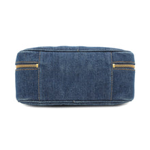 将图像加载到图库查看器中,CHANEL ★Vanity bag 2way bag Blue Denim