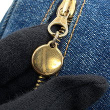 Load image into Gallery viewer, CHANEL ★Vanity bag 2way bag Blue Denim