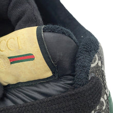 Load image into Gallery viewer, GUCCI Screener GG Supreme Canvas Men's Sneakers Gray/Black763525 PVC Leather Size 9 1/2