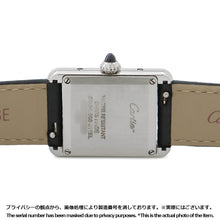 将图像加载到图库查看器中,CARTIER tank mast SM W22mm×H29.5mm Stainless Steel Leather Silver DialWSTA0042