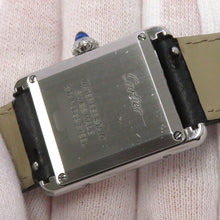 将图像加载到图库查看器中,CARTIER tank mast SM W22mm×H29.5mm Stainless Steel Leather Silver DialWSTA0042
