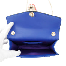 将图像加载到图库查看器中,BVLGARI Serpenti Forever ChainShoulder Blue Leather