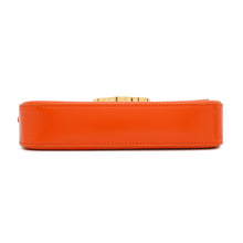将图像加载到图库查看器中,CELINE Triomphe Claude Shoulder Orange194143BF4 Shiny Calf Leather