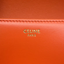 将图像加载到图库查看器中,CELINE Triomphe Claude Shoulder Orange194143BF4 Shiny Calf Leather