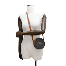将图像加载到图库查看器中,CELINE Triomphe Round Purse Shoulder Tan10G342DGZ04BT PVC Coated Canvas Leather