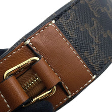 将图像加载到图库查看器中,CELINE Triomphe Round Purse Shoulder Tan10G342DGZ04BT PVC Coated Canvas Leather