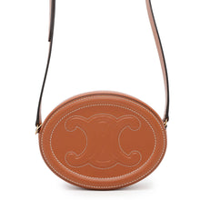 将图像加载到图库查看器中,CELINE Cuir Triomphe Oval Purse Shoulder Brown10I703DPQ Leather
