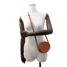 Load image into Gallery viewer, CELINE ★Cuir Triomphe Oval Purse Shoulder Brown10I703DPQ Leather