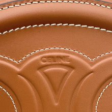 Load image into Gallery viewer, CELINE ★Cuir Triomphe Oval Purse Shoulder Brown10I703DPQ Leather
