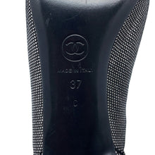 Load image into Gallery viewer, CHANEL Booties Silver/BlackG28558 Leather Size 37C