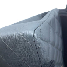 Load image into Gallery viewer, CHANEL Jumbo Matelasse W Flap ChainShoulder Bag GrayA58600 Caviar Leather Size 30