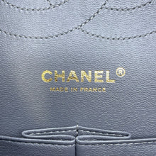 Load image into Gallery viewer, CHANEL Jumbo Matelasse W Flap ChainShoulder Bag GrayA58600 Caviar Leather Size 30