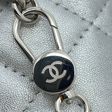Load image into Gallery viewer, CHANEL Matelasse Star Motif ChainCard Case Silver Lambskin
