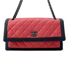 Load image into Gallery viewer, CHANEL Matelasse ChainShoulder Bag Red/Black Lambskin