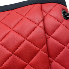 将图像加载到图库查看器中,CHANEL Matelasse ChainShoulder Bag Red/Black Lambskin