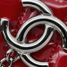 Load image into Gallery viewer, CHANEL Mademoiselle ChainBowling Bag Red Patent Leather