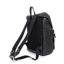将图像加载到图库查看器中,Ferragamo ★Gancini embossed logo backpack Black Leather