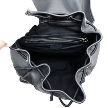 将图像加载到图库查看器中,Ferragamo ★Gancini embossed logo backpack Black Leather