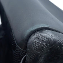 将图像加载到图库查看器中,Ferragamo Gancini Embossed Logo Backpack Black Leather