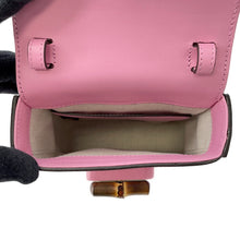 将图像加载到图库查看器中,GUCCI Bamboo3WAYShoulder Bag Pink702106 Leather Bamboo