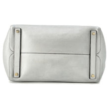 将图像加载到图库查看器中,Dior Open Bar 2WAY Handbag Silver Leather