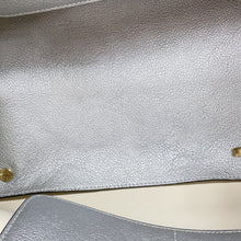 Load image into Gallery viewer, Dior ★Open Bar 2WAY Handbag Silver Leather