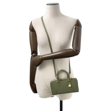 Load image into Gallery viewer, LOEWE Amazona Pouch GreenC039U10X01 Leather