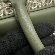 将图像加载到图库查看器中,LOEWE Amazonas GreenA039N08X02 Canvas Leather Size 28