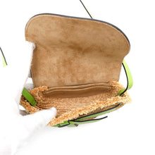 Load image into Gallery viewer, LOEWE Gate Mini Shoulder Bag Beige/Green329.13.U62 Raffia Leather