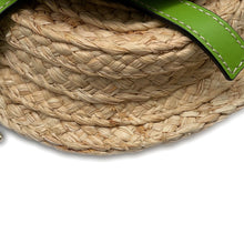 将图像加载到图库查看器中,LOEWE ★Gate Mini Shoulder Bag Beige/Green329.13.U62 Raffia Leather